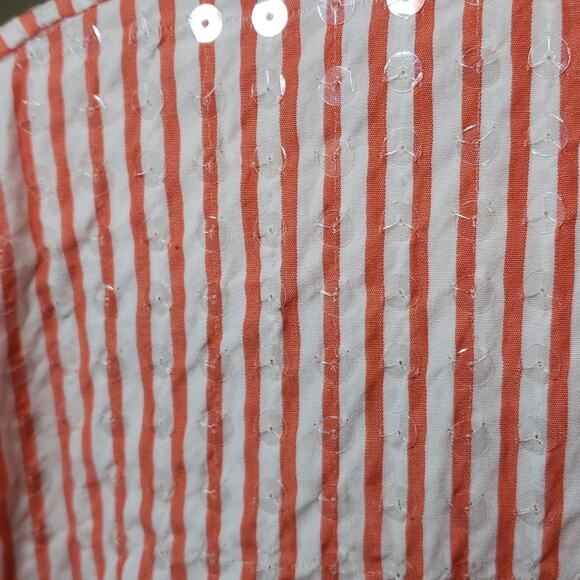 A'nue Ligne Women's Long Sleeve Button Up Sequined Top Size Petite L - Picture 5 of 11